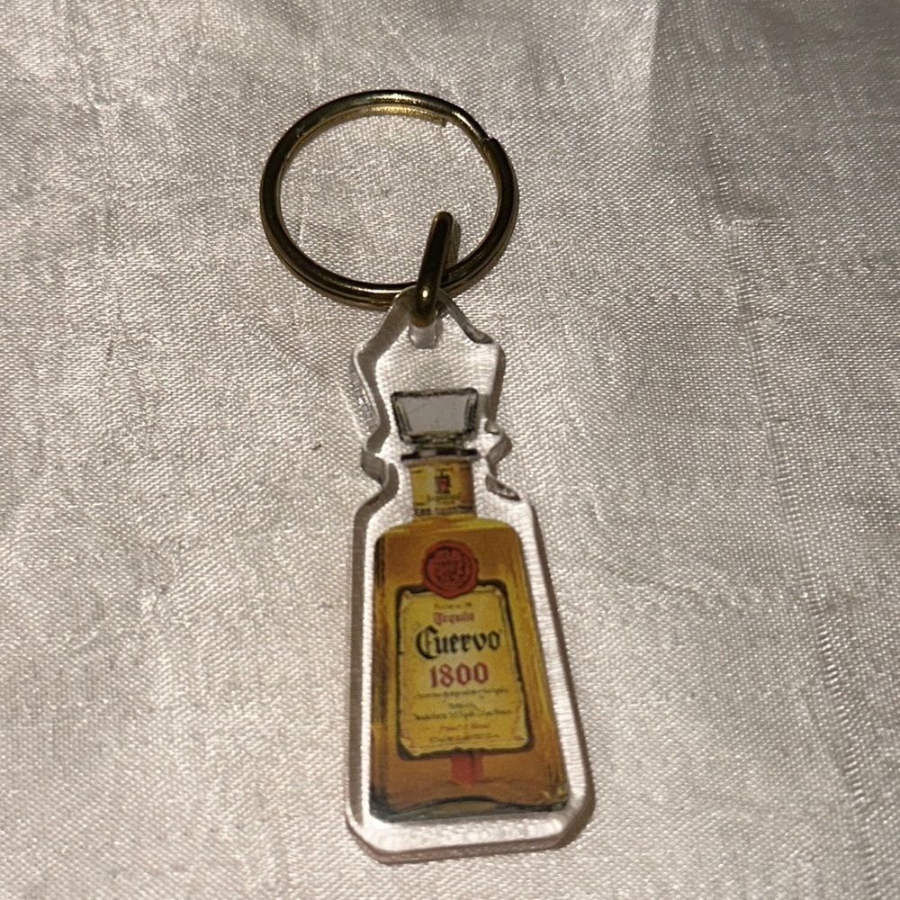 Vintage Cuervo‎ 1800 Lucite double sided keychain